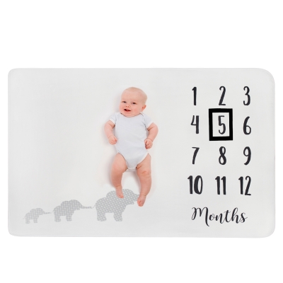 Mijlpaaldeken Familie Olifant
